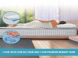 Queen Cooling Gel Memory Foam Mattress Topper CertiPUR-US Certified Foam V63-835381