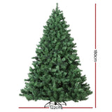 Jingle Jollys Christmas Tree 1.8M Xmas Tree Decorations 1980 LEDs 8 Light Mode XM-TR-FULL-6FT-LED