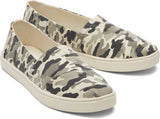 TOMS Womens Casual Canvas Slip On Sneakers Shoes Espadrilles Flats - Army Camo Camouflage - US 9 V563-10016779-US9