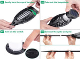 Solar Torch Light with Flickering Flame for Decorations Solar Lights Outdoor for V1107-124-92340-BLK1-6PACK