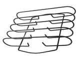 BBQ Rib Rack Iron Non Stick Grilling Rib Stand Black Barbecue Grill for Steak Lamb Chops Outdoor V1294-YM0521-3111220303111