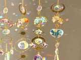 Sun Catcher Crystal Hanging SunCatchers Healing Crystals for Indoor Window, Home Decor, Car Charms V1366-AZ2-W-13390