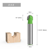 11pcs Round bottom woodworking milling round head semi-circular lace ball V1369-AZ3-W-04485