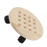 Wooden Mobile Flower Tray with 6 Wheels 360 Degree Rotating Rolling Plant Stand for Home V1294-YM0721-210331DY04-6
