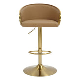 JENSEN GOLD GAS LIFT BAR STOOL V742-JY3034Y