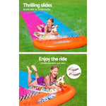 Bestway Water Slide Slip Kids 488cm Dual Slides Splash Pad BW-SLIDE-DL-52320