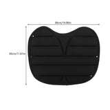 2 Pcs Outdoor Kayak Seat Kayak Cushion 38.00X30.00X1.00CM Black V1369-AZ3-W-15792