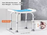 Shower Chair, Adjustable Height Shower Stool, Shower Seat for Inside Shower or Tub, Non-Slip Bench V952-LYDFXSLHJPESDZCC9V0
