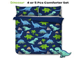 Ramesses Dinosaur Kids Advventure 5 Pcs Comforter Set Double V442-KIT-COMFORTER-DINOSAUR-NAVY-DS