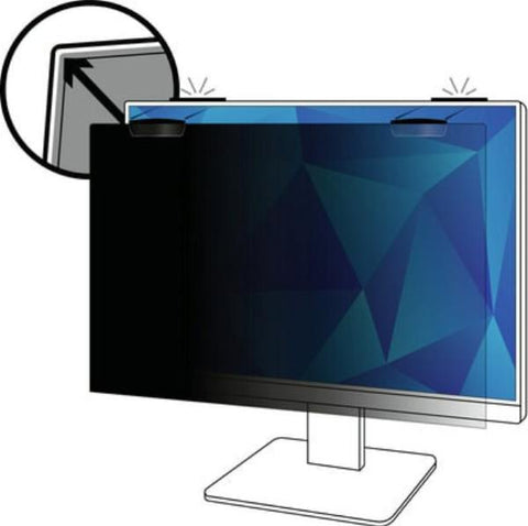 3M Privacy Filter, 23.8", 169, Full Screen Monitor, Anti-glare, Blue Light Reduction, 13PF238W9EM