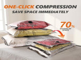 10 Piece Travel Vacuum Compression Bags with Electric Pump - Small 40x54cm*4, Medium 47x64cm*4, V888-ELOSUNG56175-1