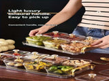 1-Piece 8-Compartment Snack Tray, BPA-Free Plastic Food-Grade Snack Organizer, Perfect for Nuts, V1232-BGSND001