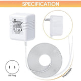 2X Doorbell Transformer 24V Adapter for Ring Video Doorbell, 16.4ft Long C Wire Power Supply, US V1370-AZ4-13711