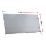 4.3m Caravan Privacy Screen Side Sunscreen Sun Shade for 15' Roll Out Awning V63-823581