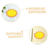 Star Shaped Sale Stickers Yellow Paper 200 Pieces for Retail Store and V1369-AZ3-W-19458