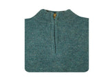 100% SHETLAND RAGG WOOL Half Zip Up Knit JUMPER Pullover Mens Sweater Knitted - Sherwood - XXL V563-SW-HZ-SHWD32-XXL