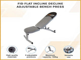 FID Flat Incline Decline Adjustable Bench Press V63-759985