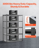 VEVOR Storage Shelves 24" D x 48" W x 72" H 5-tier Garage Storage Shelving，609 x 1219 x 1829 mm V952-JSBSXHJ24487H0A32V0