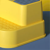 Toilet Step Stool Plastic Non Slip Heavy Duty Rollover Prevention Tool for Baby Children Yellow 2 V1294-YM0716-3116220005714