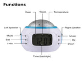 Alarm Clock, Kids Sleep Clock Starry Sky Night Light Star Projection Clock, Music Digital Clock with V1189-LWWAL-20260325-00436