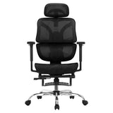 Artiss Ergonomic Office Chair Footrest Black OCHAIR-H-FZ28-BK