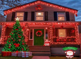 LED White Christmas Lights Outdoor, String Lights Plug in Extendable, 8 Modes Christmas Tree V1107-124-21451-RED-50M400