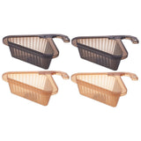 4-Pack Kitchen Sink Corner Storage Baskets, Triangle Sponge Holders and Drain Organizers for Sink V1366-AZ2-W-13624