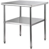 Stainless Steel Work Prep Table Commercial Food Prep Table 30x30x36in V952-J30X30X36INCHMQ0DV0