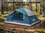 Weisshorn 2 Person Camping Dome Tent Lightweight Waterproof Outdoor Hiking TENT-E-CA2-COLE