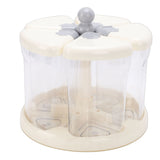 Rice Dispenser 5 Grid Food Grade PP PET Airtight 360&deg Rotating Grain Storage Bin for Red Green V1294-YM0901-3118260016712