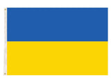 12x Ukraine Country Flag Ukrainian Heavy Duty with Metal Eyelets - 150cm x 90cm V563-13295_12X