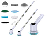 Electric Spin Scrubber Power Shower Cleaning Brush with Extendable Handle & 8 Brush Heads for V1222-G003