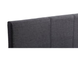 Single Linen Fabric Bed Frame Grey V63-800707