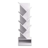 Artiss Tree Bookshelf 7 Tiers - ECHO White FURNI-E-SHELF-7T-WH