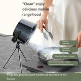 White Portable Retro-Style Desktop Air Purifier with Tripod Stand V888-ELOSUNG16443