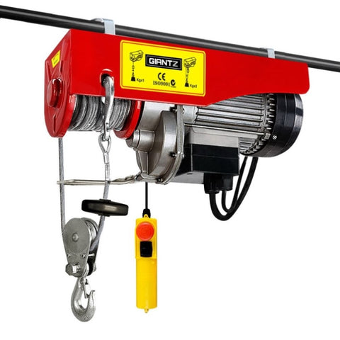 Giantz Electric Hoist Winch 400/800KG Cable 20M Rope Tool Remote Chain Lifting EH-15M-PA800A