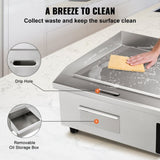 VEVOR 3000W 54cm Commercial Electric Countertop Griddle Flat Top Grill Hot Plate V952-PDDBLDQ2210MMOPHZV3