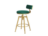 Levede 1x Bar Stools Velvet Kitchen Green BR1042-GN