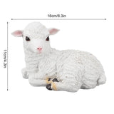 Sculptures & Statues Sheep Statues Lifelike Resin Lamb Statue Outdoor Statues For Garden Decor Lamb V1366-AZ2-W-21443