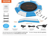 Inflatable Water Bouncer, 10ft Recreational Water Trampoline, Portable Bounce Swim Platform with V952-TZKSSBCTZK10RJUKJV3
