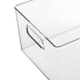 Clear Plastic Pantry Organizer Bin with Handle Freezer Pantry Organization for Refrigerator Fridge V1294-YM0901-3117240162111