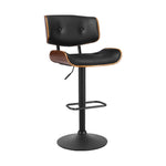 Artiss Bar Stools Gas Lift Leather All Black BA-TW-8045A-BK