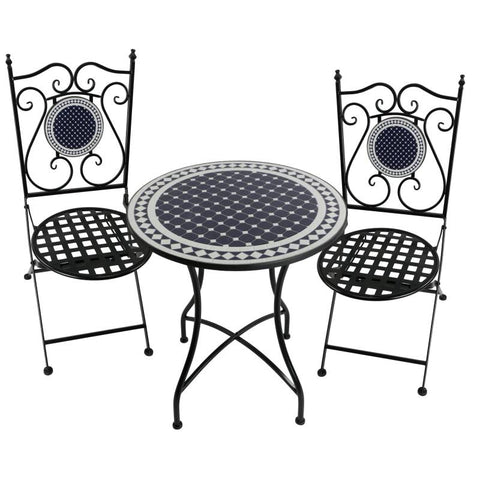 Hally 3 Piece Table & chairs Settings 60x72cm V637-E139180