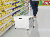 Folding Shopping Trolley Cart Portable Beige STP1001-65L-BG