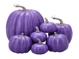 7pcs Simulated Pumpkin Glossy Paint Lightweight Creative Reusable Foam Pumpkin for Decoration Prop V1294-YM0901-3115240060513