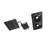 Solar Exhaust Fan IPX7 Waterproof Safe 20W Solar Panel Ventilation Fan with Energy Storage Box for V1294-YM0901-3111240101311