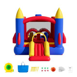 Inflatable Bounce House, Outdoor High Quality Playhouse Trampoline, Jumping Bouncer with Blower, V952-CQCBBHYC101164JT9V3