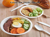600pcs Disposable Sugarcane Bagasse Round Bowls - 18cm - Bulk V563-BA1811-30-20PK
