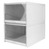 Shoes Box PP Storage Drawer Organizer Container Durable Cabinet for Home2pcs Big V1294-YM0901-3117200146011