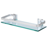 Space Aluminum Shelf Tempered Thickened Glass Bathroom Toilet Glass Storage Organizer Rack V1294-YM0721-3112210032111